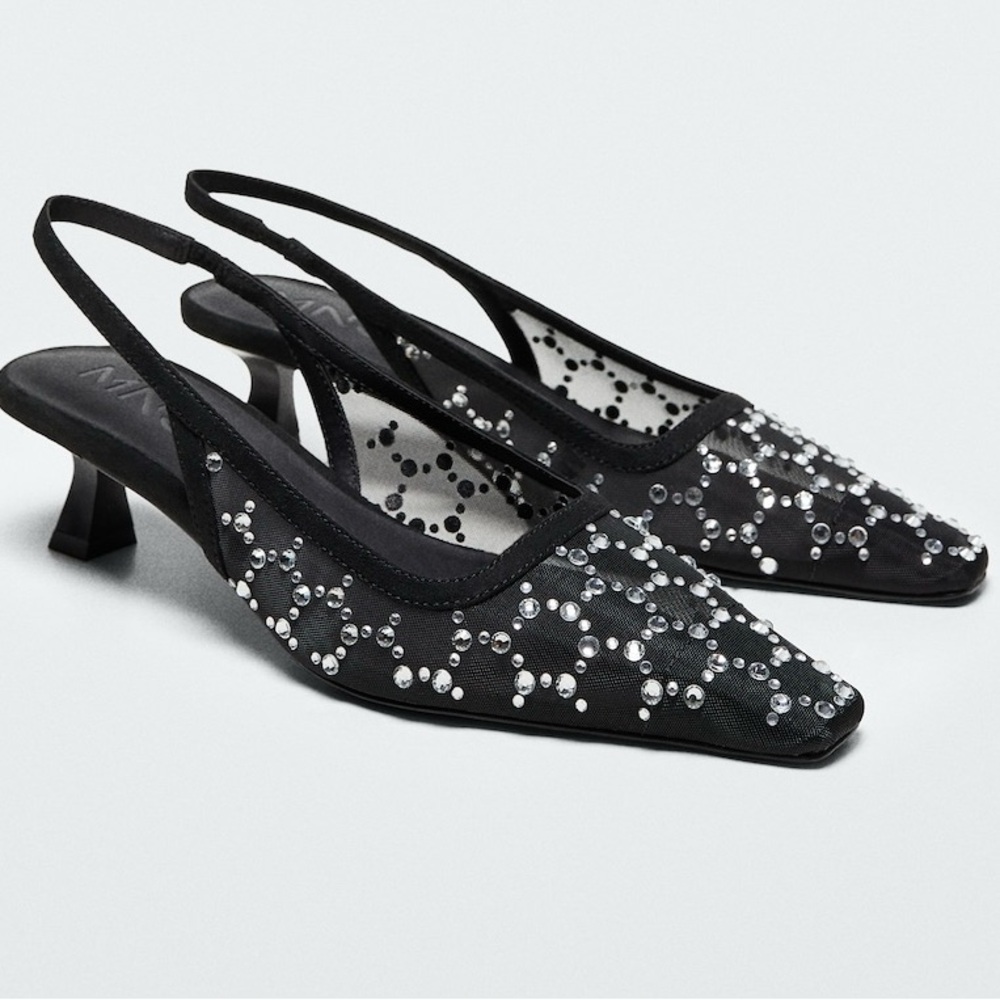 Mango, Glitter High-Heeled Shoe
